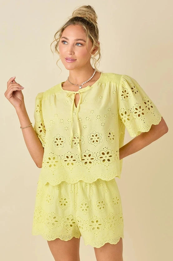 Lemon Drop Shorts shorts Baby Pink