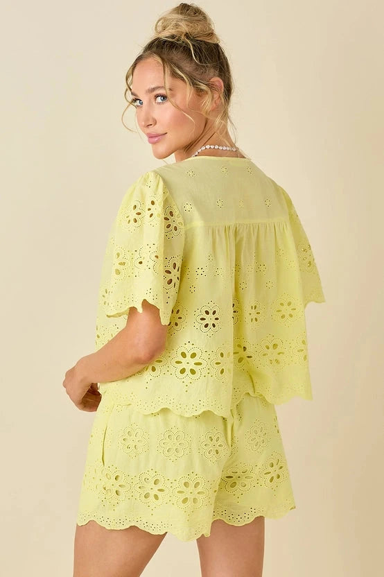 Lemon Drop Shorts shorts Baby Pink