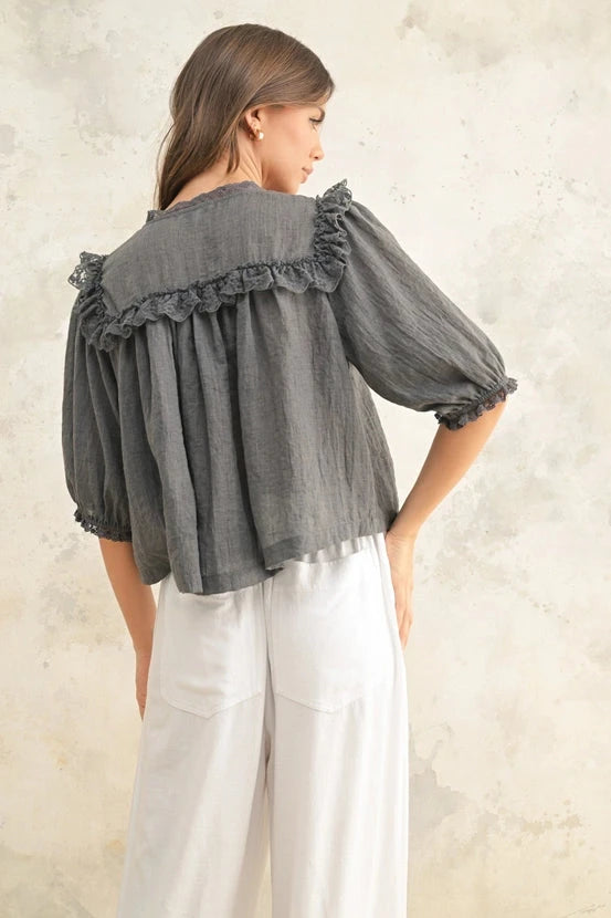 Luna Lace Top top miou muse