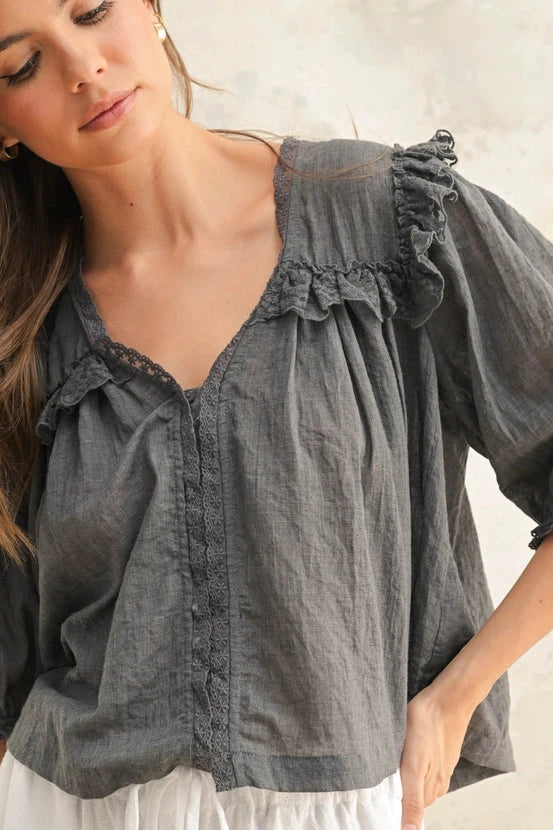 Luna Lace Top top miou muse