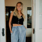 Charlotte Wide Leg Denim Pants