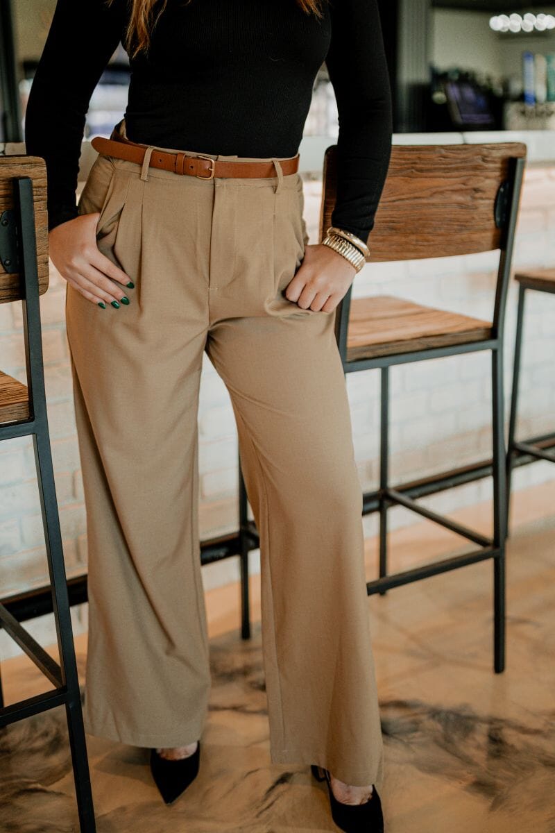 Baylee Straight Leg Trousers Pants ee: some Medium Coco 