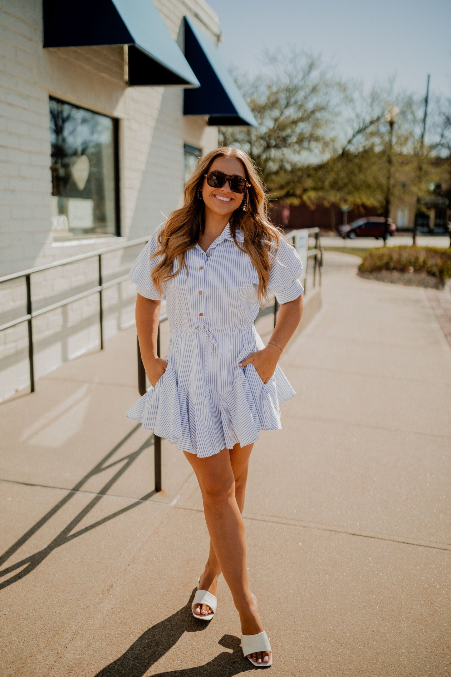 Bella Button Down Dress Dresses miou muse 