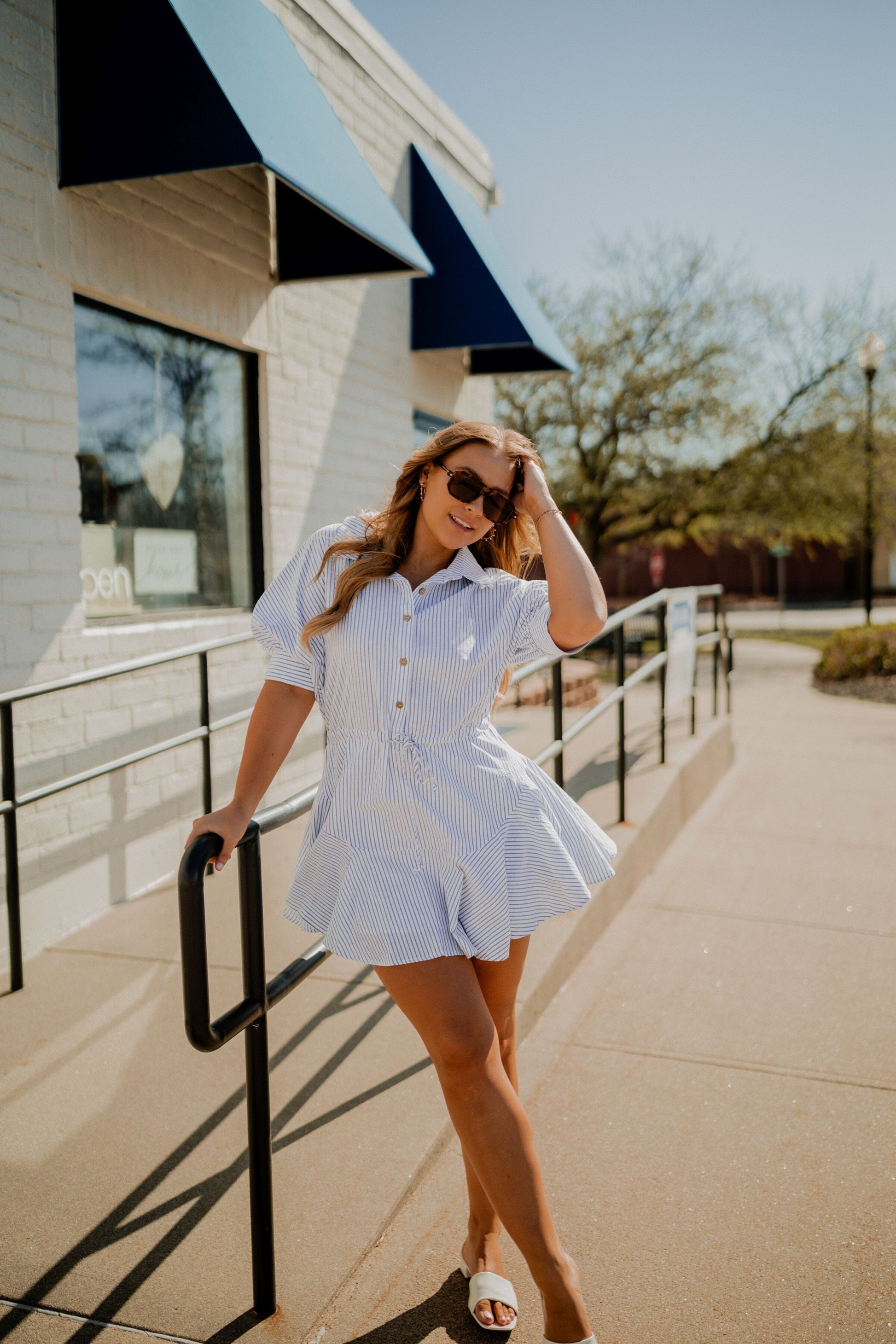 Bella Button Down Dress Dresses miou muse 