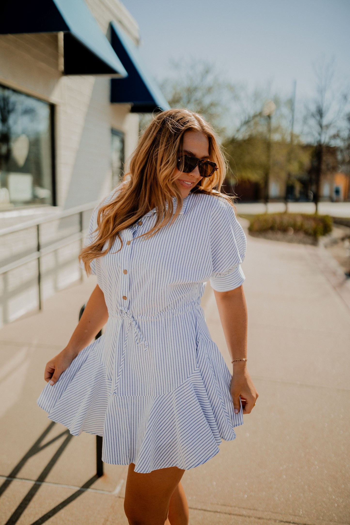 Bella Button Down Dress Dresses miou muse 