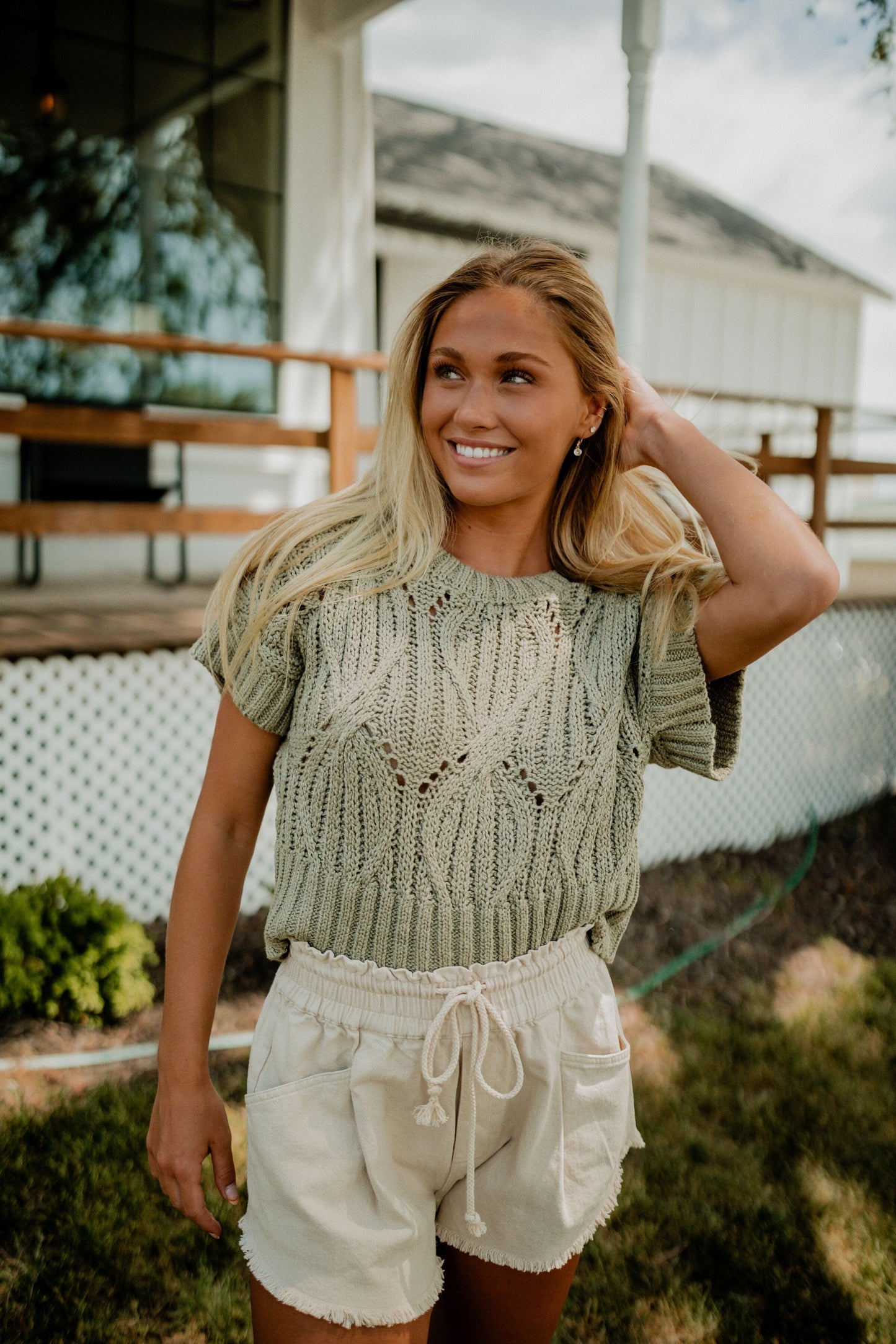 Cali Crochet Top Top by together 