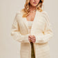 Camille Knit Cardigan Sweater hem and thread 