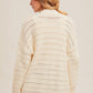 Camille Knit Cardigan Sweater hem and thread 