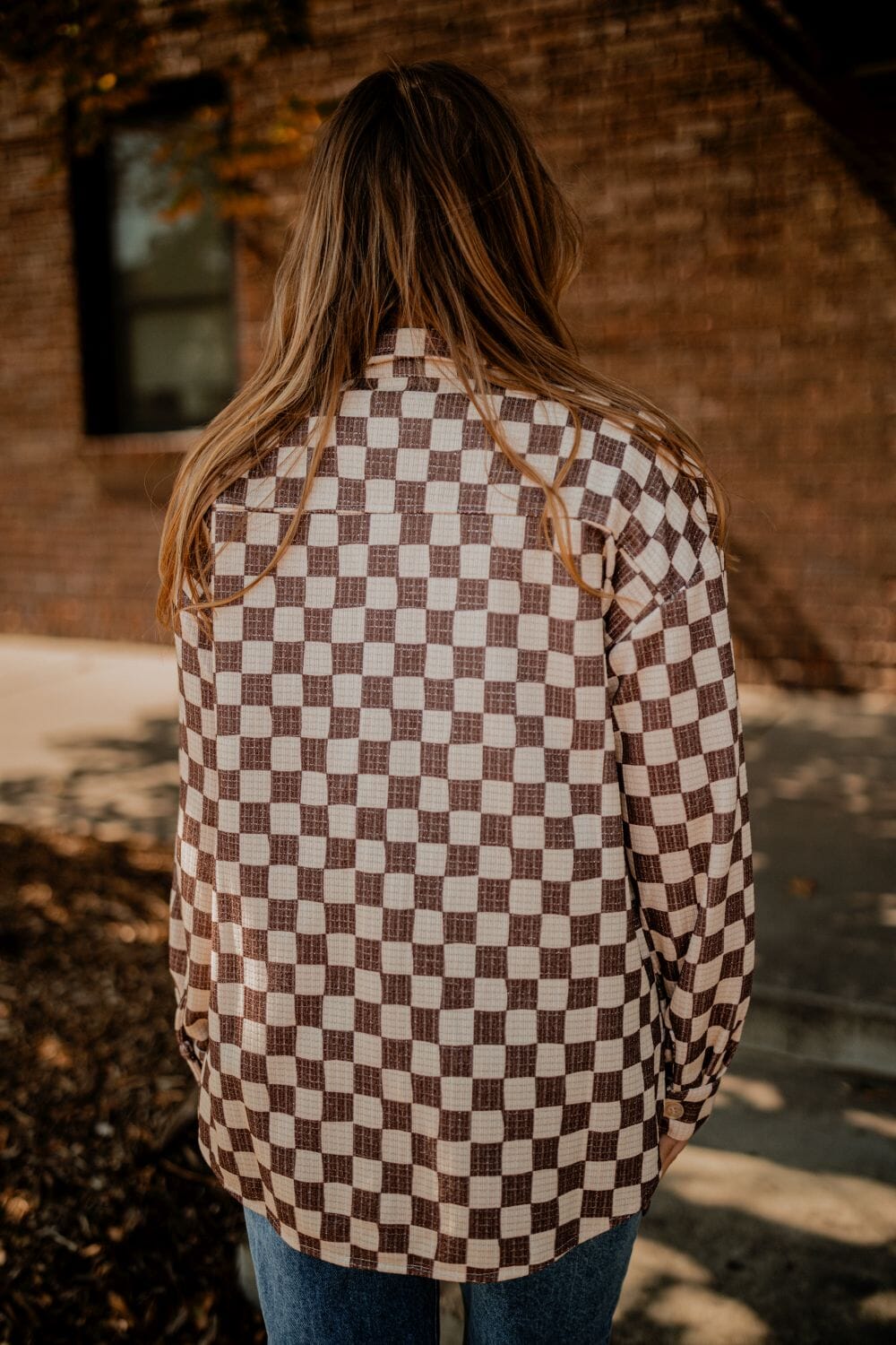 Camryn Checkered Shacket Jacket Baevly 