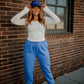 Cobalt Blue Joggers Pants Mono B 