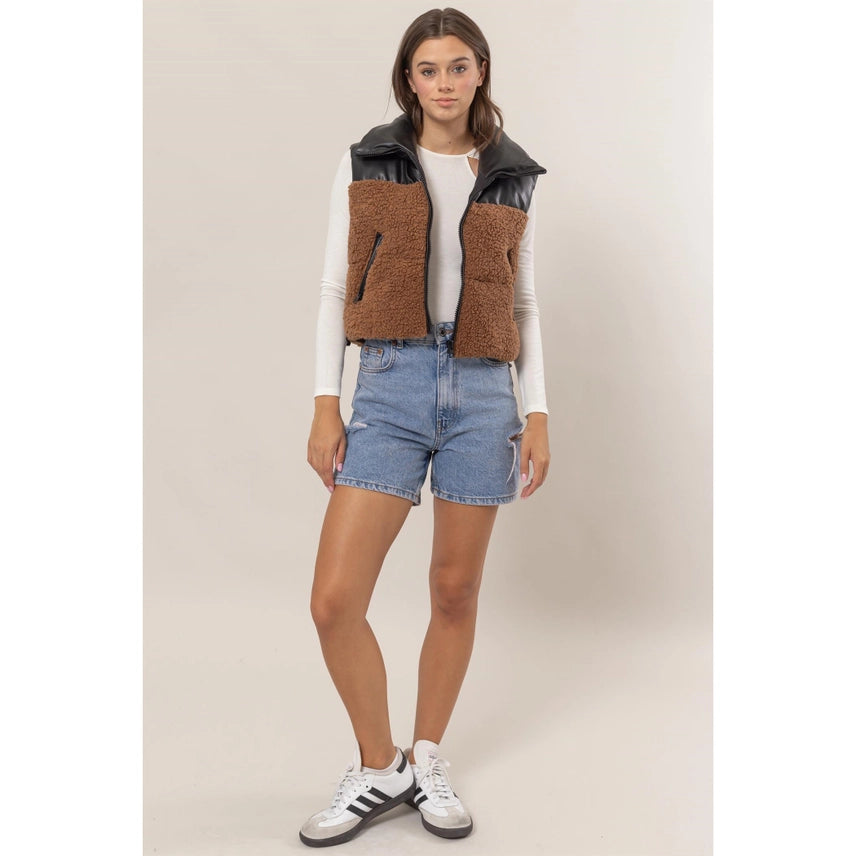 CoCo Sherpa Puffer Vest jacket Hyfve 