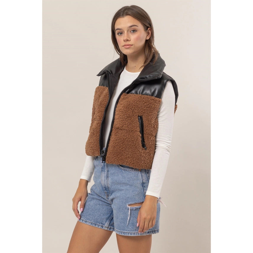 CoCo Sherpa Puffer Vest jacket Hyfve 