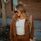 Cocoa Brown Zip Up Hoodie Sweatshirt Mono B 