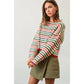 Enough Said Multi-color Striped Sweater Sweater Hyfve 