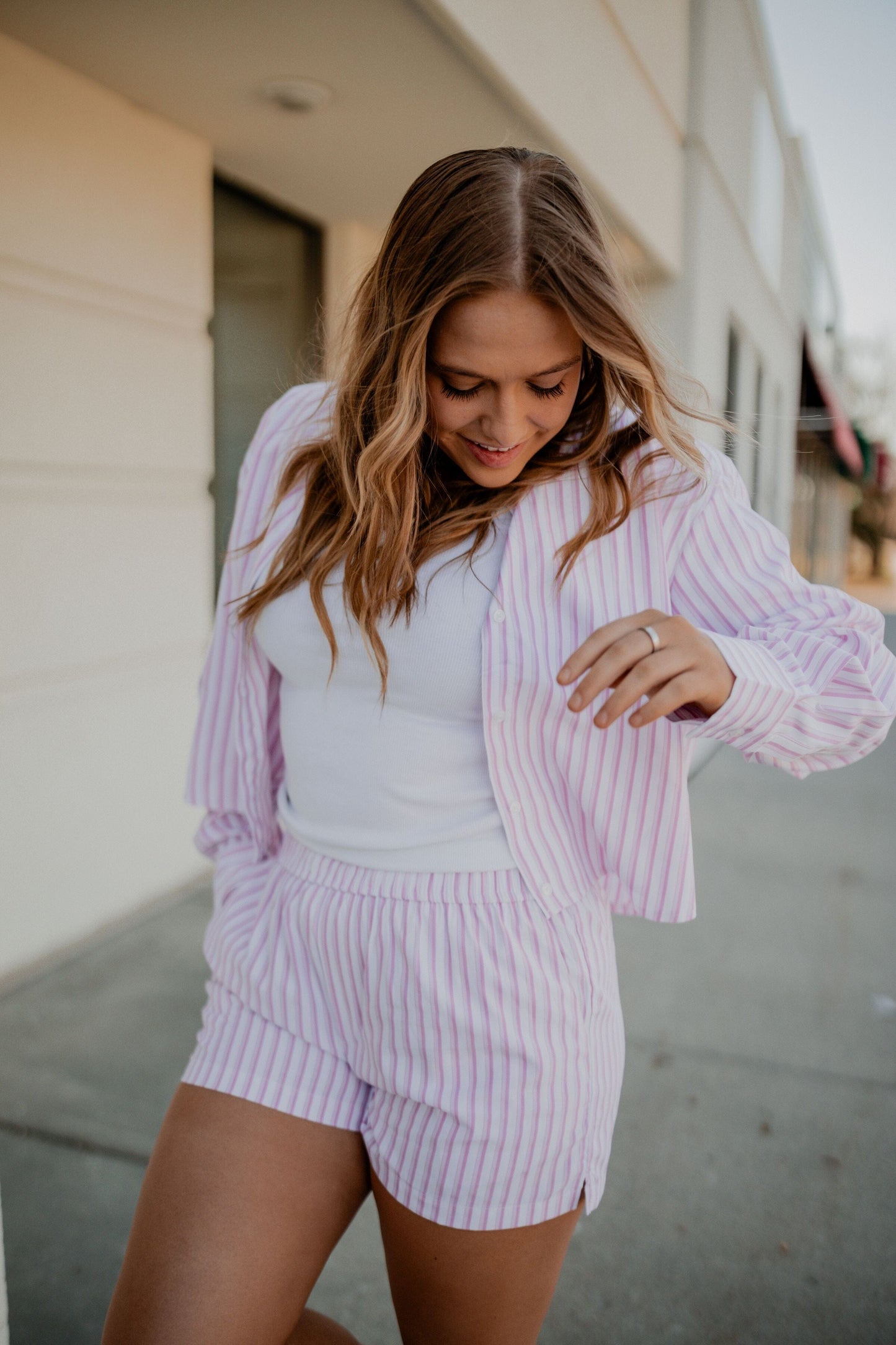 Erin Striped Shorts shorts Tic Toc 