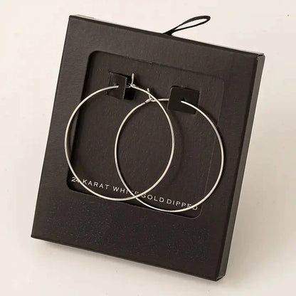 Everyday Hoop Earrings Earrings fame Silver 
