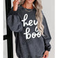 Hey Boo Corded Sweatshirt Sweatshirt PartyEight 