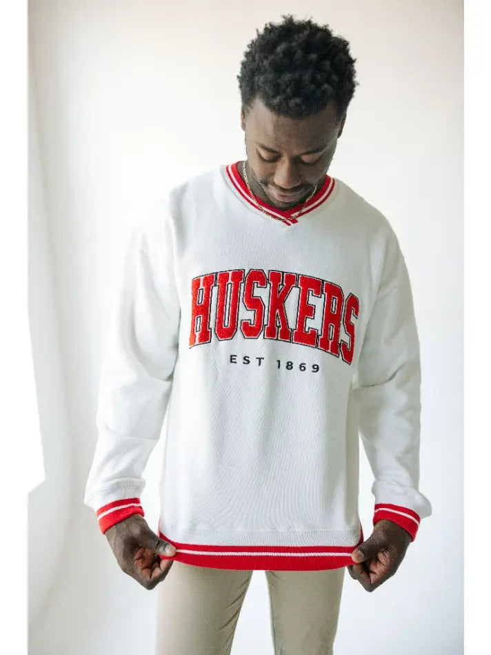 Husker Varsity Pull Over Sweatshirt gameday social 