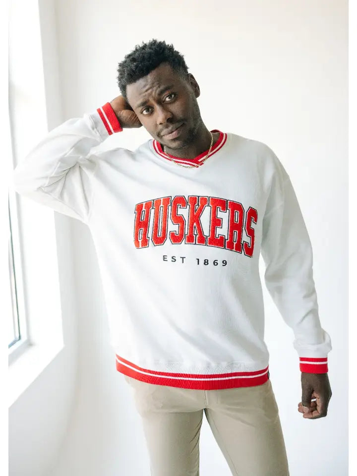 Husker Varsity Pull Over Sweatshirt gameday social 