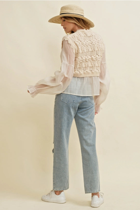 Jenna Crochet Layered Top Top cloud ten 