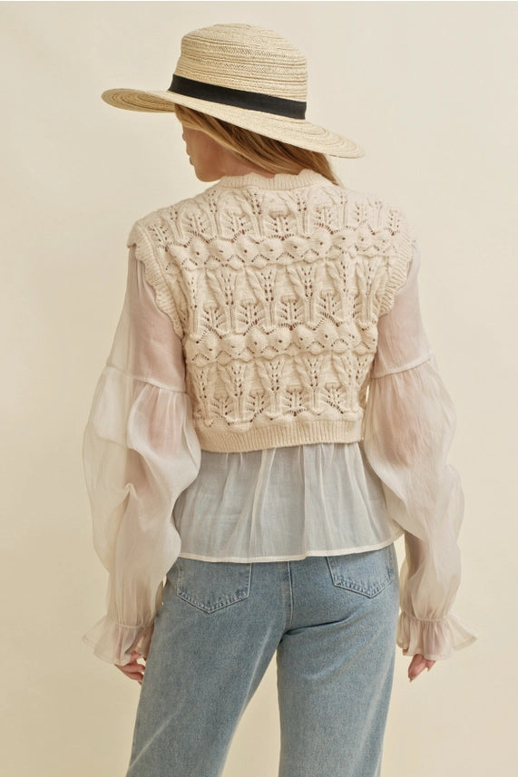 Jenna Crochet Layered Top Top cloud ten 