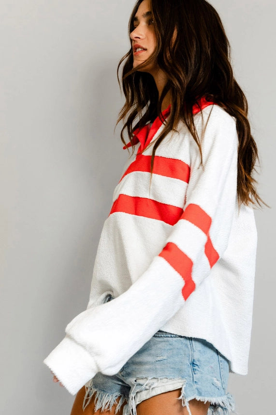 Jenni Collared Sweatshirt Top bucketlist 