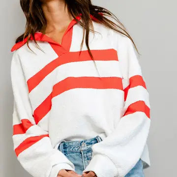 Jenni Collared Sweatshirt Top bucketlist 