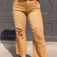 Jessie Distressed Cropped Flairs Jeans Annie Wear 