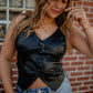 Kelsea Leather Vest Top Tic Toc 