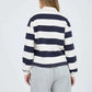 Larchmont Book Club Rugby Polo Sweatshirt blu pepper 