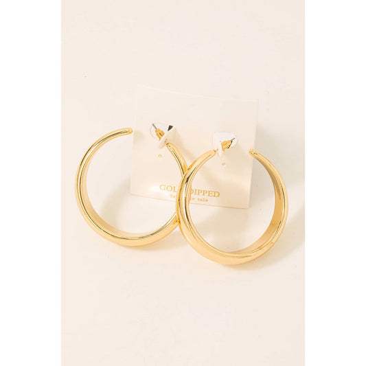 Large Gold Hoops Earrings fame 