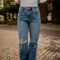 Laura Distressed Mom Jean Jeans JBD 