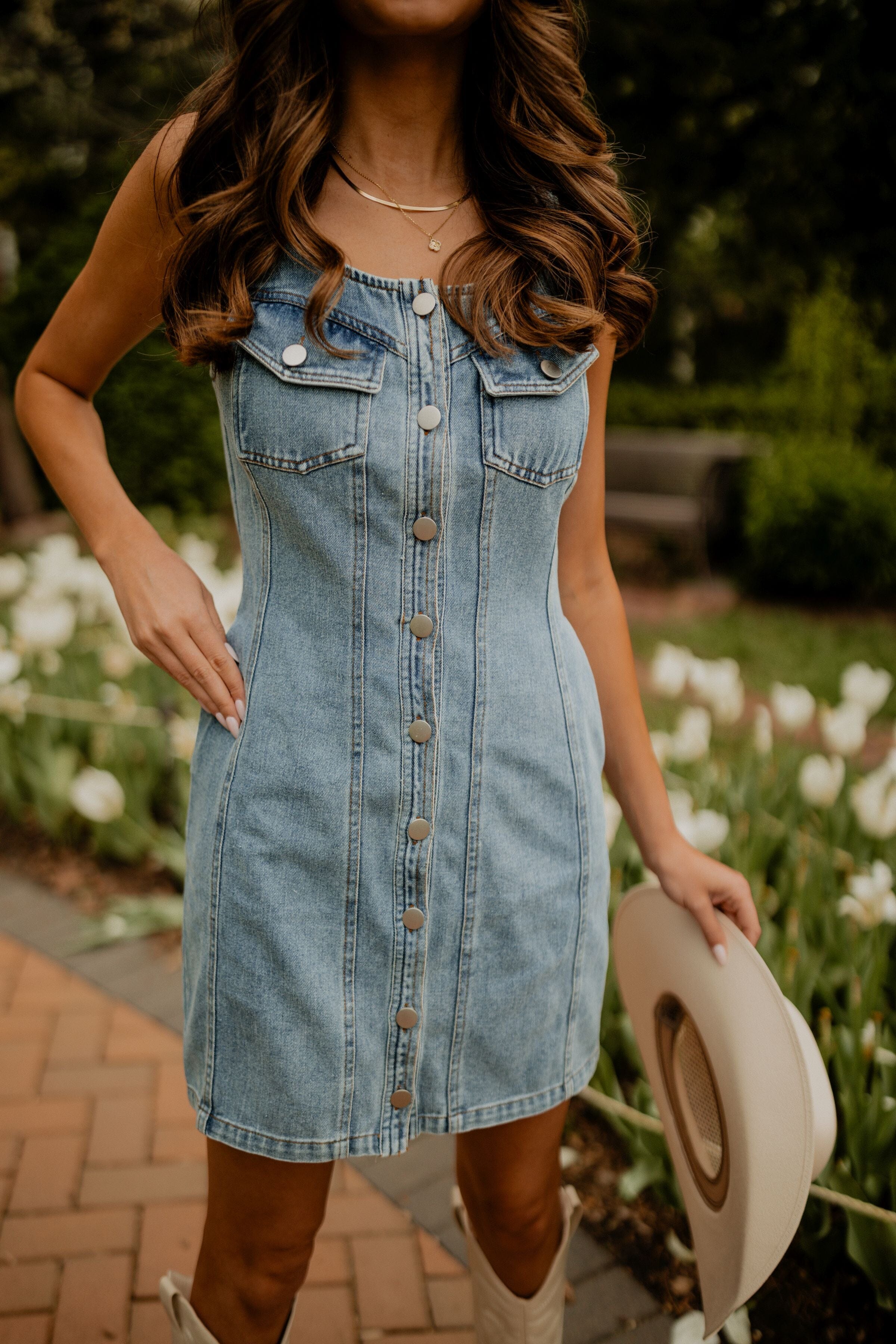 Lauren Denim Dress Fray Clothing