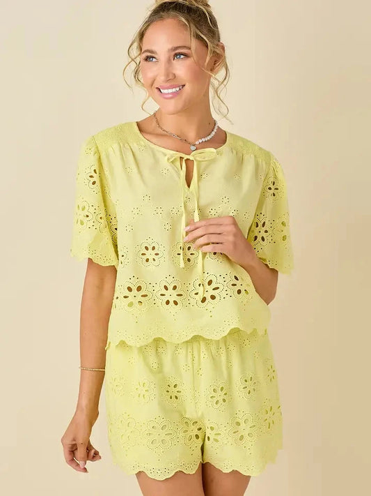 Lemon Drop Shorts shorts Baby Pink 