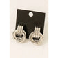 Linked Luxe Hoops Earrings fame Silver 