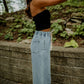 Madison Wide Leg Denim Pants Jeans miou muse 