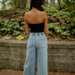 Madison Wide Leg Denim Pants Jeans miou muse 