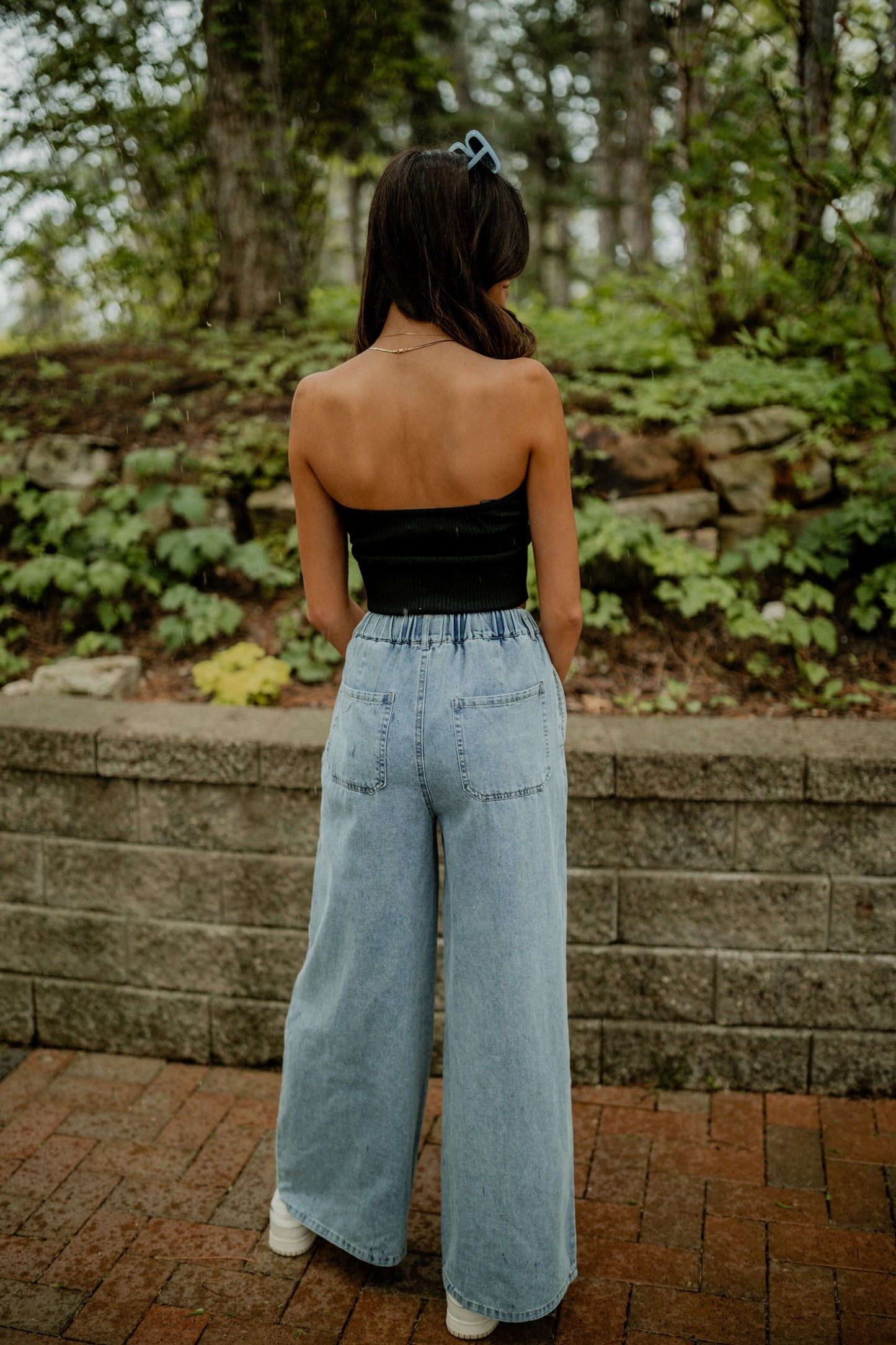 Madison Wide Leg Denim Pants Jeans miou muse 