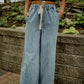 Madison Wide Leg Denim Pants Jeans miou muse 