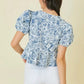 Meadow Peplum Top top main strip 