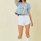 Meadow Peplum Top top main strip 
