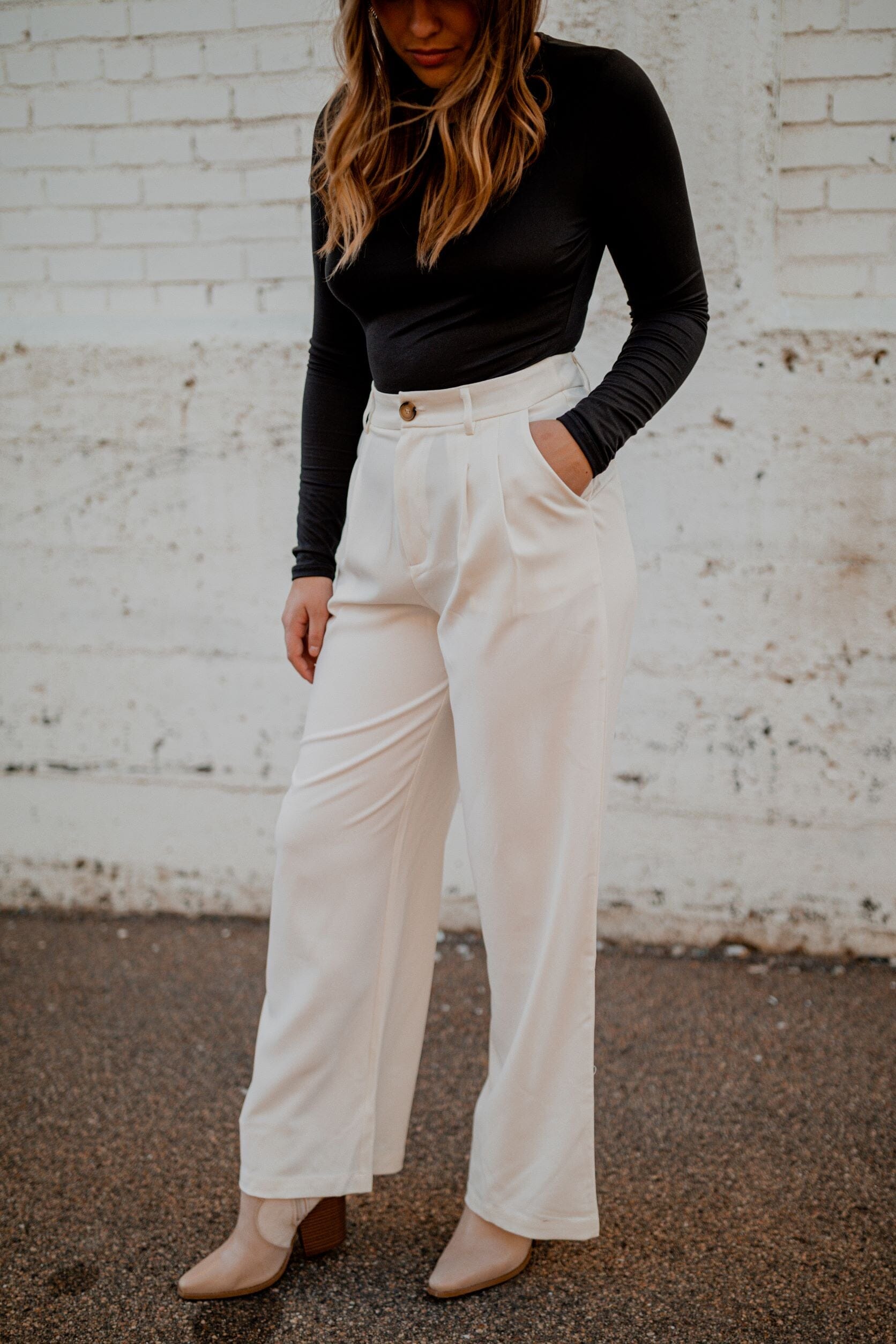 Miranda Wide Leg Trouser Pants Fray Clothing 