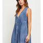 Oaklie Denim Romper romper mustard seed 