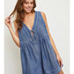 Oaklie Denim Romper romper mustard seed 