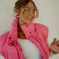 Pretty In Pink Oversized Puffer Vest vest Hyfve 