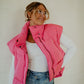 Pretty In Pink Oversized Puffer Vest vest Hyfve 