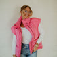 Pretty In Pink Oversized Puffer Vest vest Hyfve 