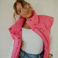 Pretty In Pink Oversized Puffer Vest vest Hyfve 