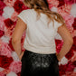 Quilted Faux Leather Shorts shorts strut & bolt 