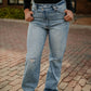 Sarah 90's Wide Leg Straight Jeans Jeans kancan 